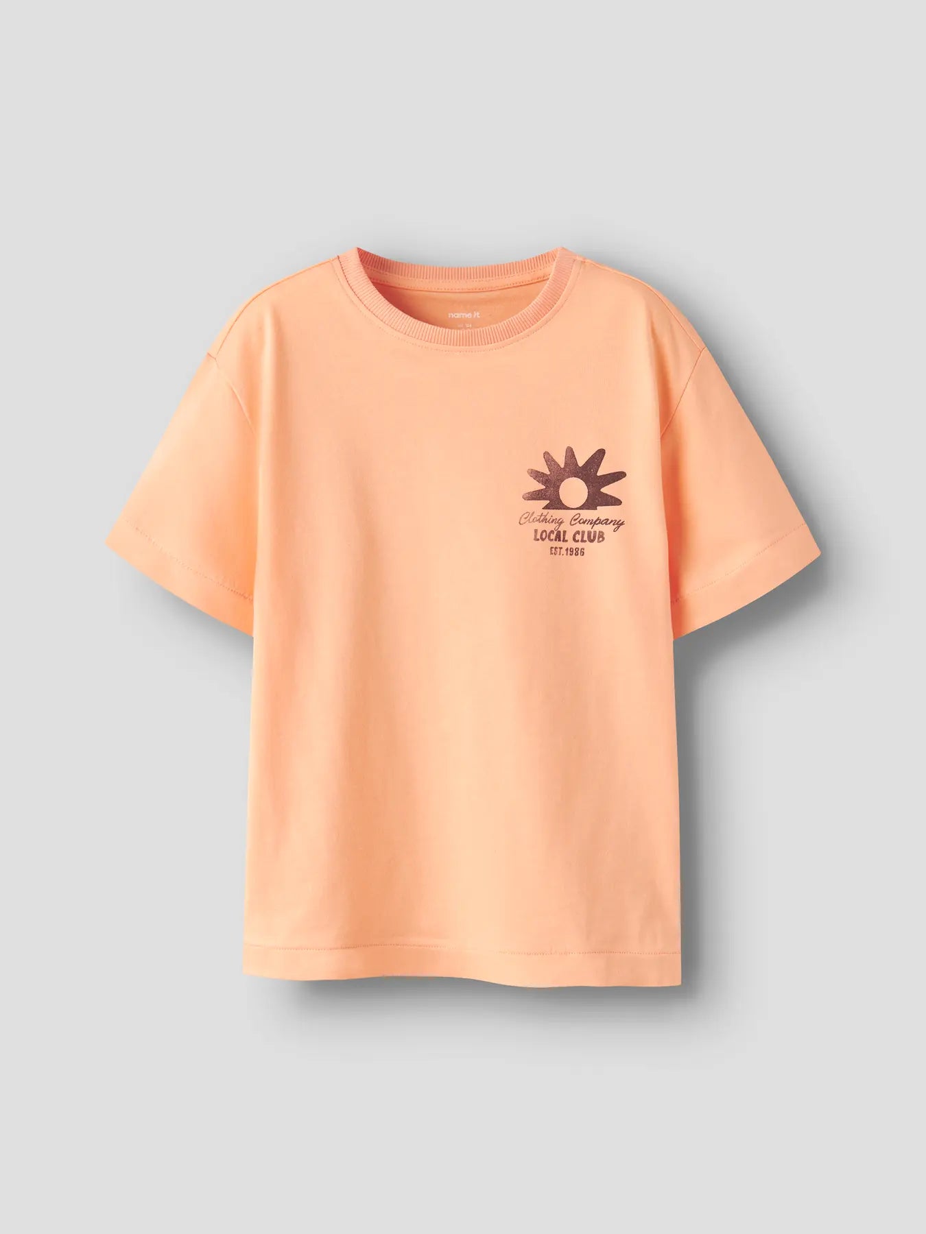 T-shirt Kortärmad Fakim Backprint Orange