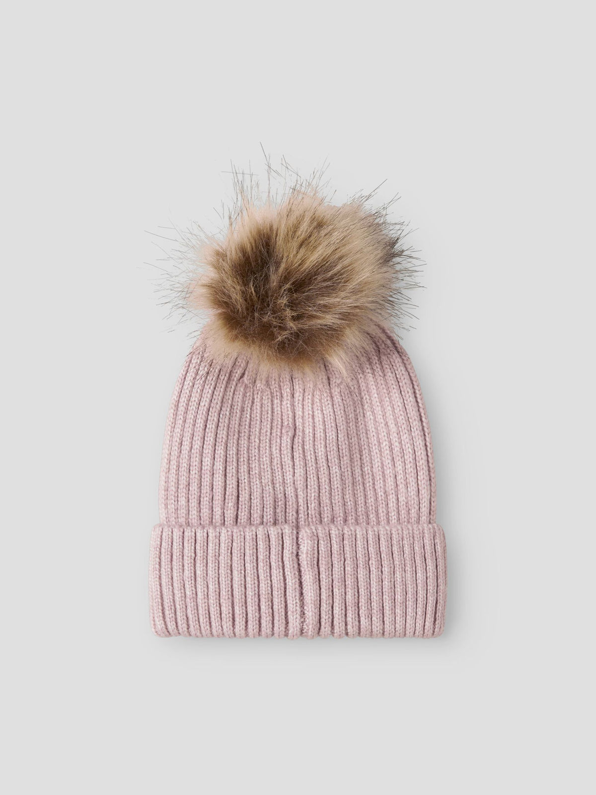 Mössa Mora Stickad Tofs Rosa