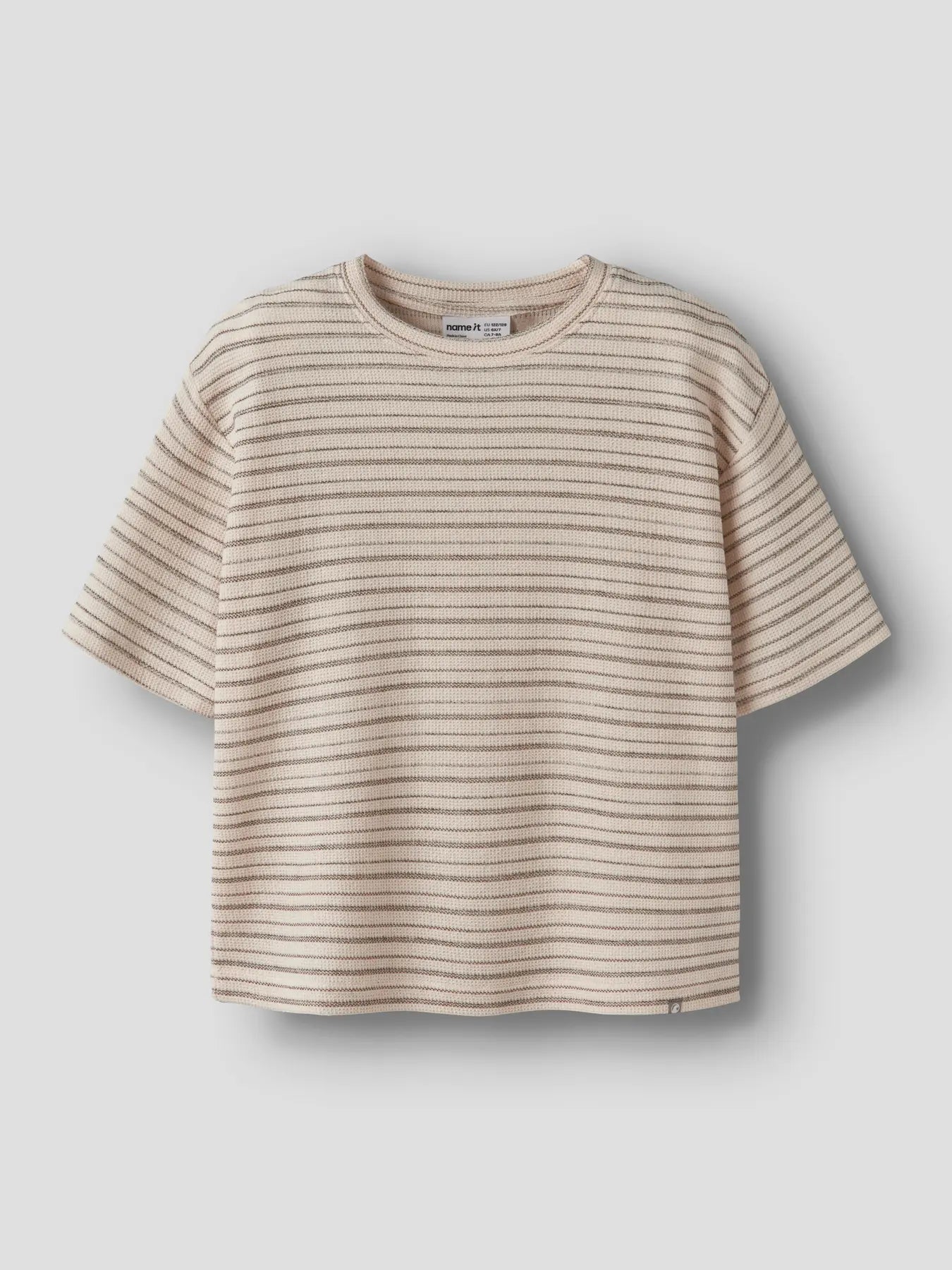 T-shirt Jonn Kortärmad Randig Beige