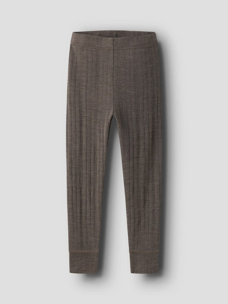 Leggings Merinoull Wang M Enfärgad Brun