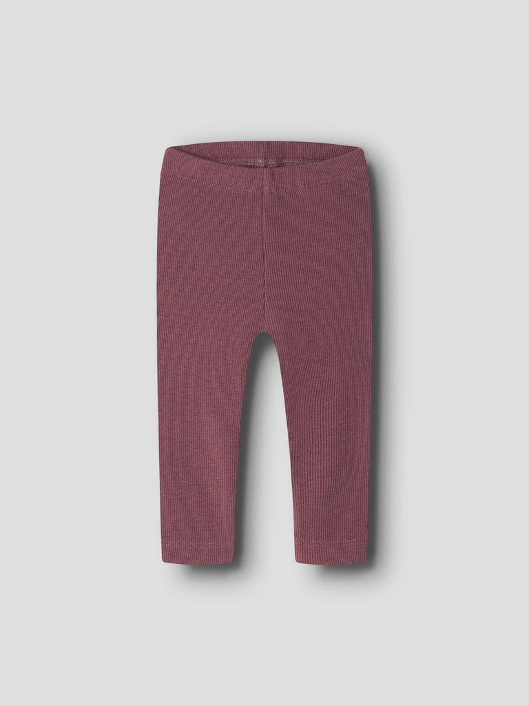 Byxa/Legging Kab Ribbad NB Enfärgad Lila