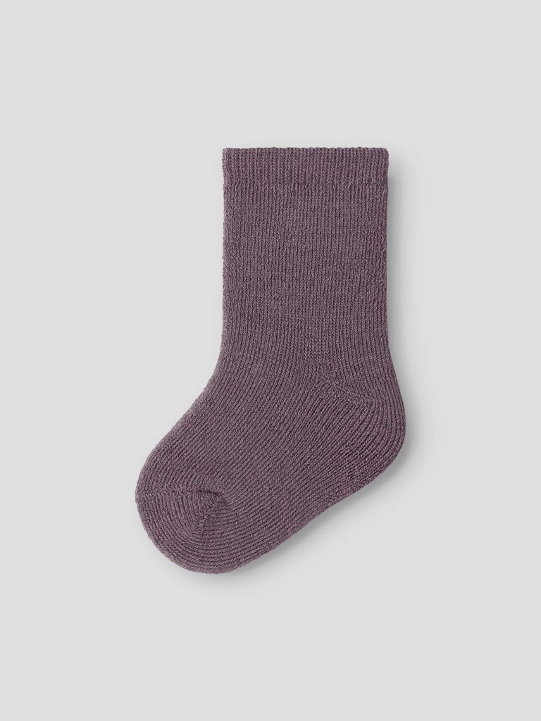 Strumpa Merinoull Waksi Tjock Lila