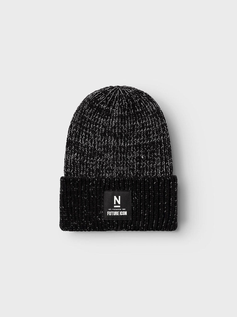 Stickad Reflexmössa Svart