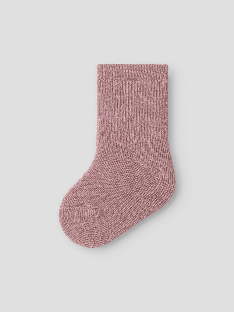 Strumpa Merinoull Waksi Tjock Rosa