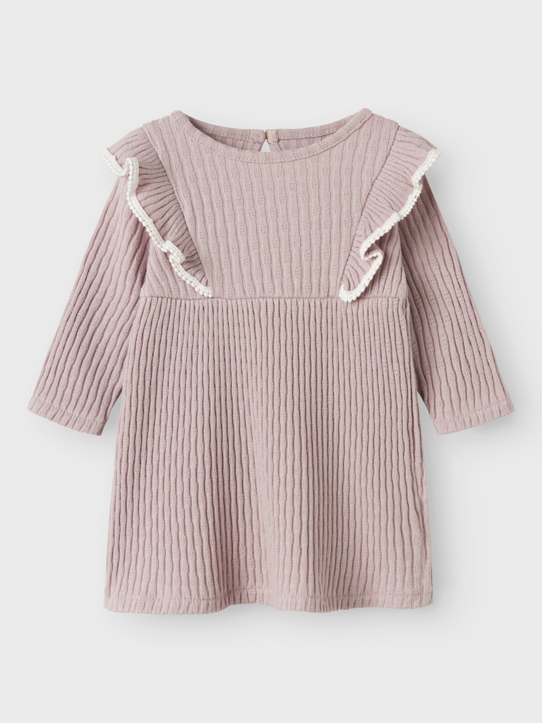 Klänning Kokko Ribbad Enfärgad Rosa