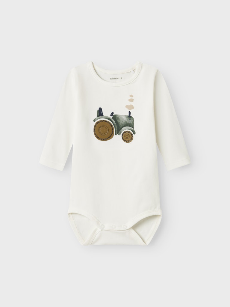 Body Långärmad Traktor Life Vit