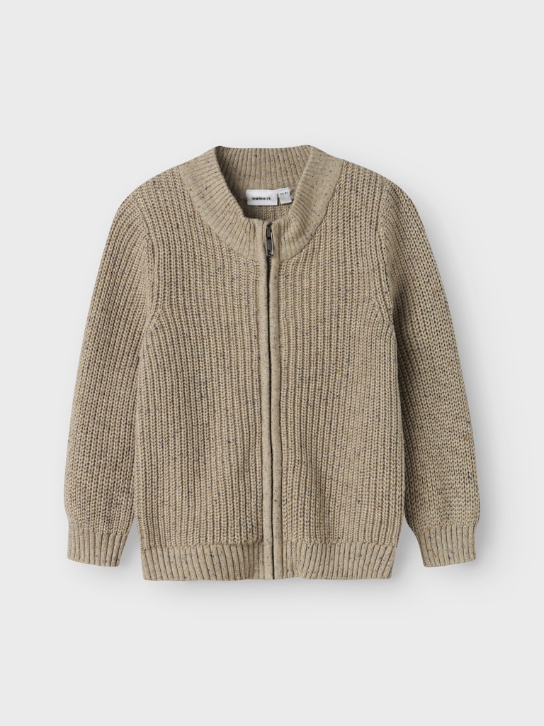 Stickad Cardigan Norman Enfärgad Beige