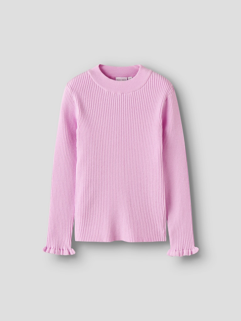 Stickad Tröja Vianna Enfärgad Rosa