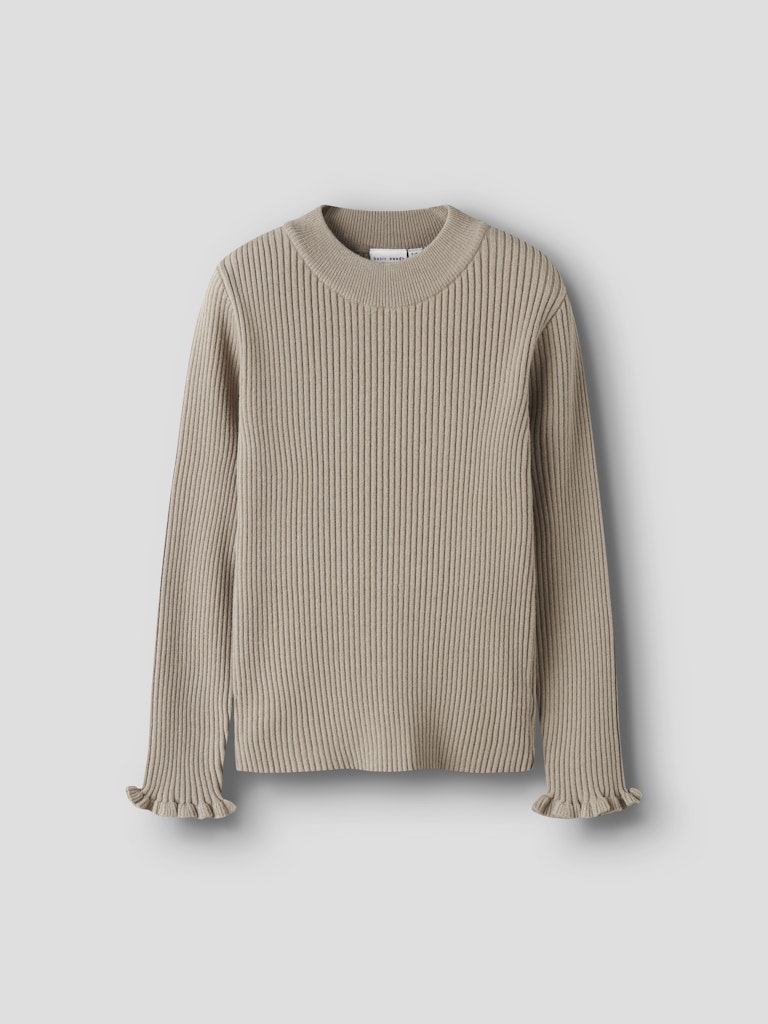 Stickad Tröja Vianna Enfärgad Beige