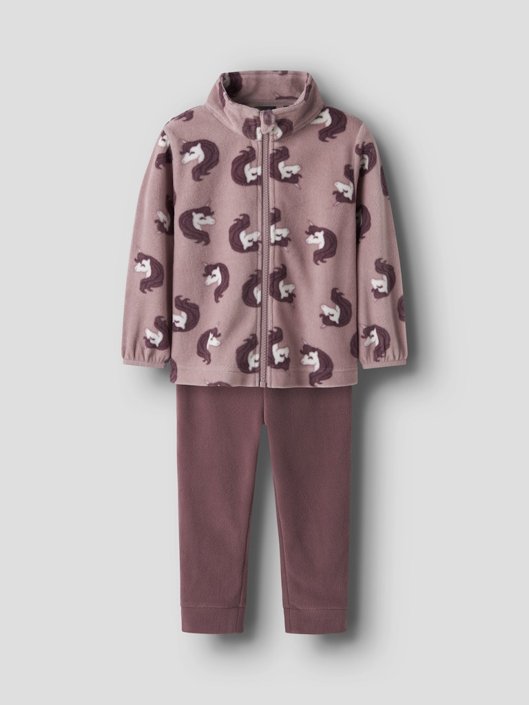 Fleece-set Spektra Enhörningar Rosa