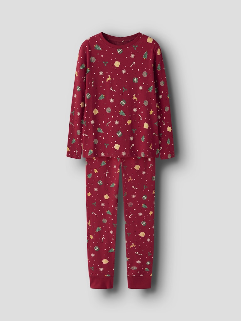 Pyjamas Julmotiv Vismas K Röd