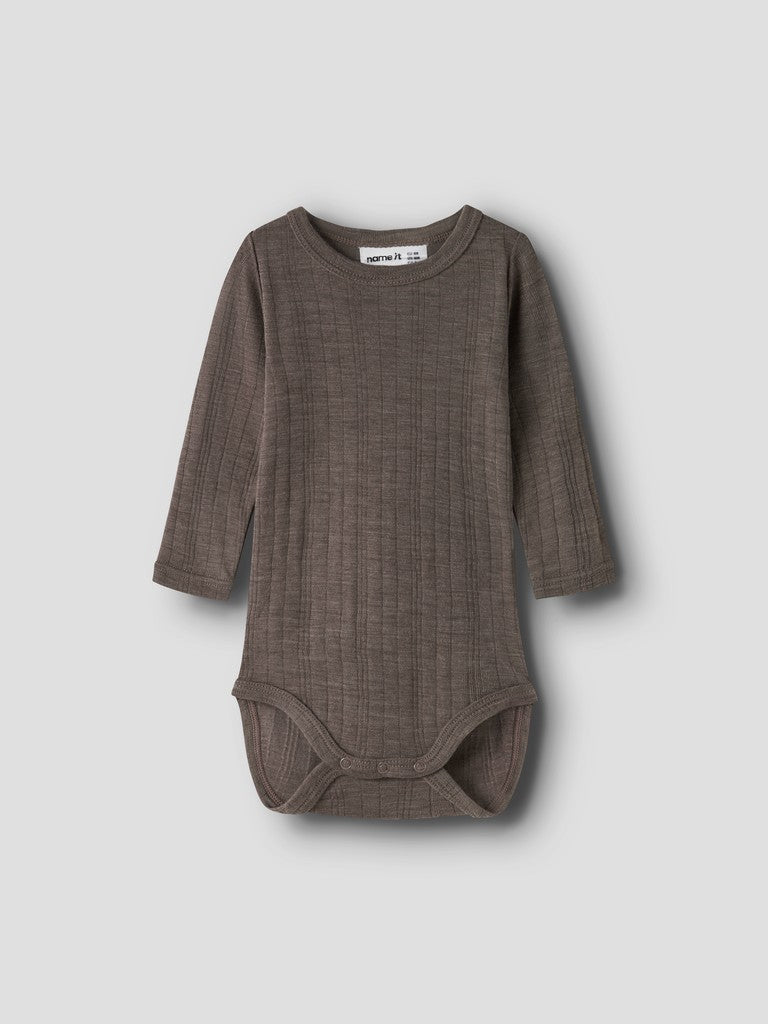 Body Merinoull Wang NB Enfärgad Brun