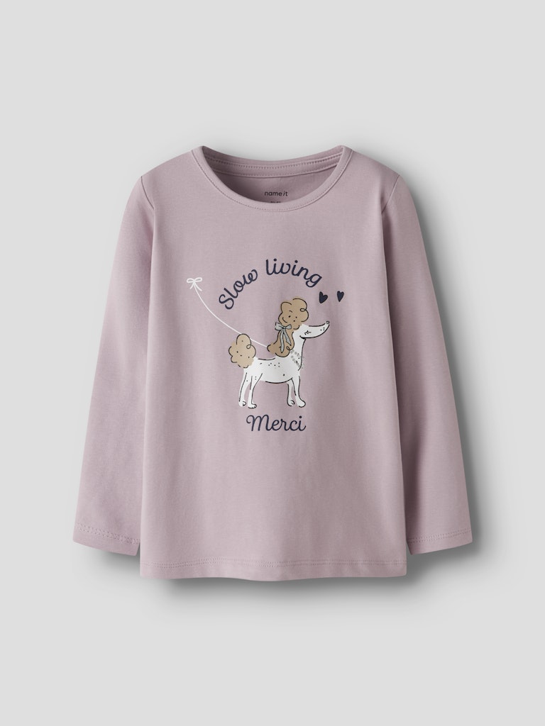 Långärmad Topp Roginaja Hund Rosa