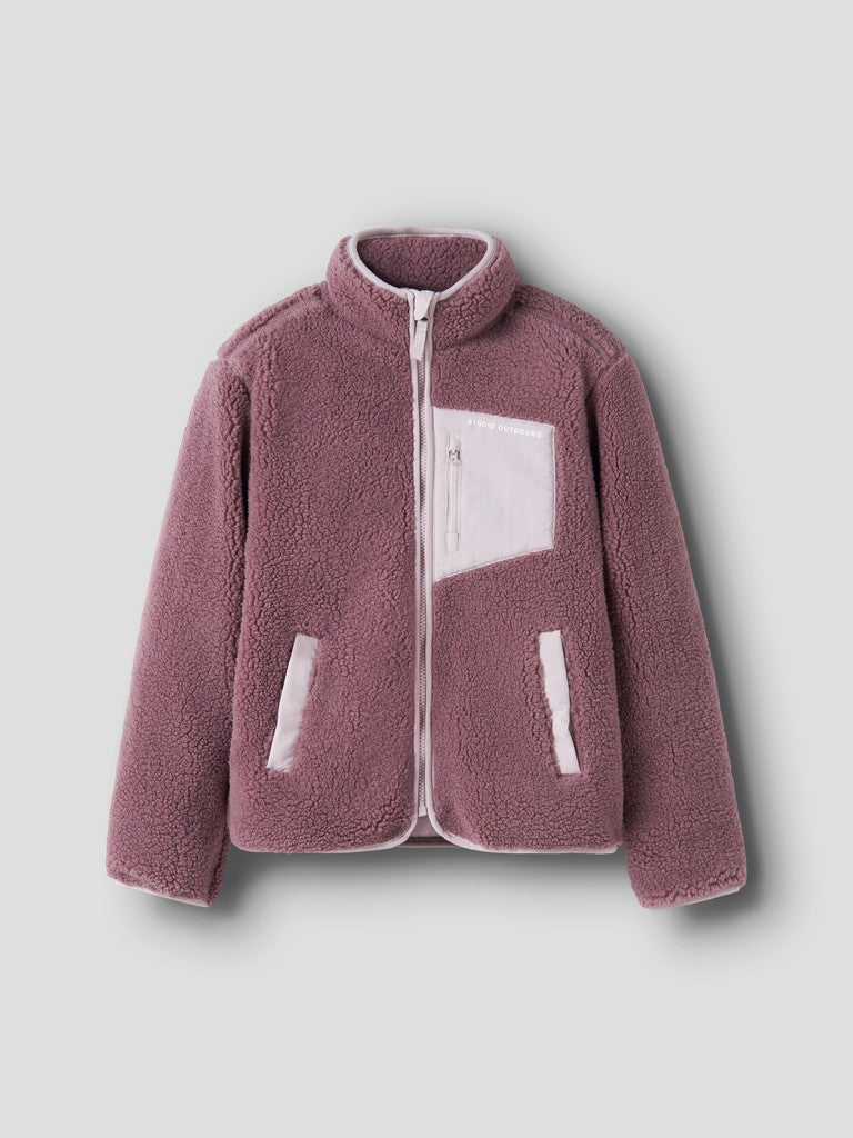 Jacka Teddy Mattia Enfärgad Rosa