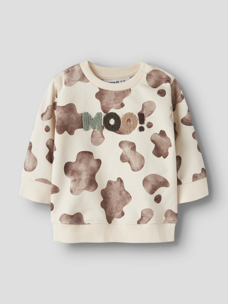 Sweattröja Mönstrad Larry Beige