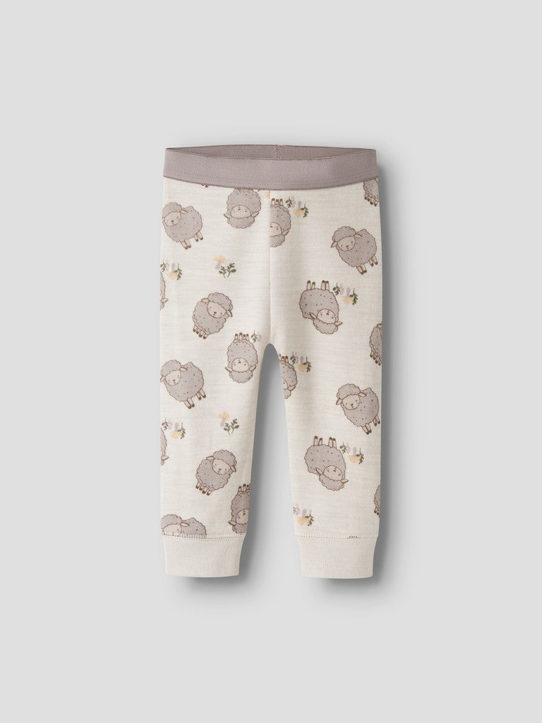 Leggings Merinoull/Bomull Wup Får Beige