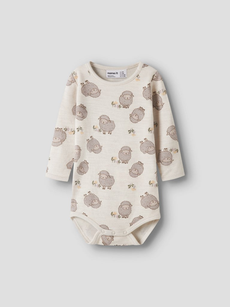 Body Merinoull/Bomull Wup Får Beige