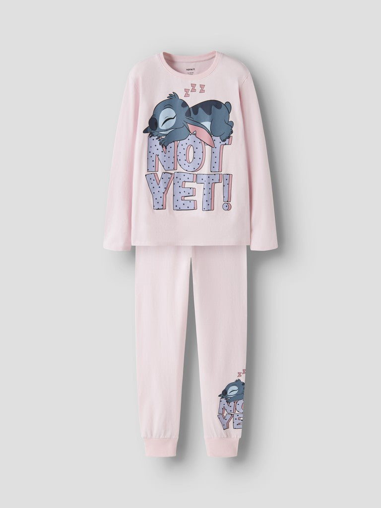 Pyjamas Stitch Anda 2-delad Rosa