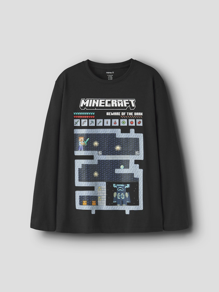 Långärmad Topp Minecraft Ar Svart