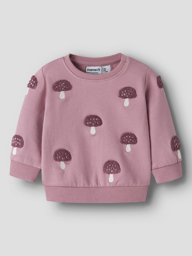 Sweattröja Svampar Oditte Rosa