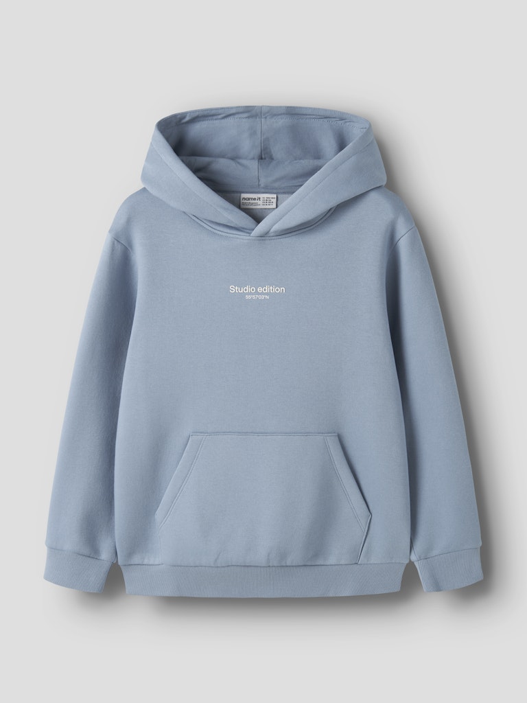 Hoodie Brody Enfärgad Blå