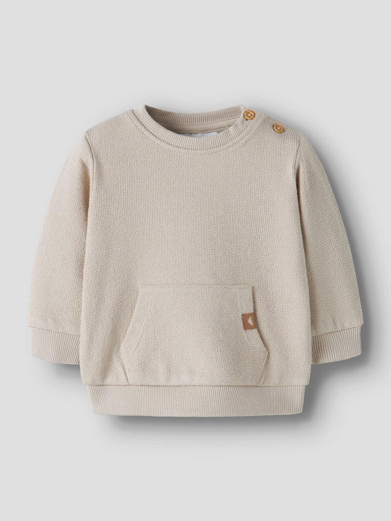 Sweattröja Larsen Enfärgad Beige
