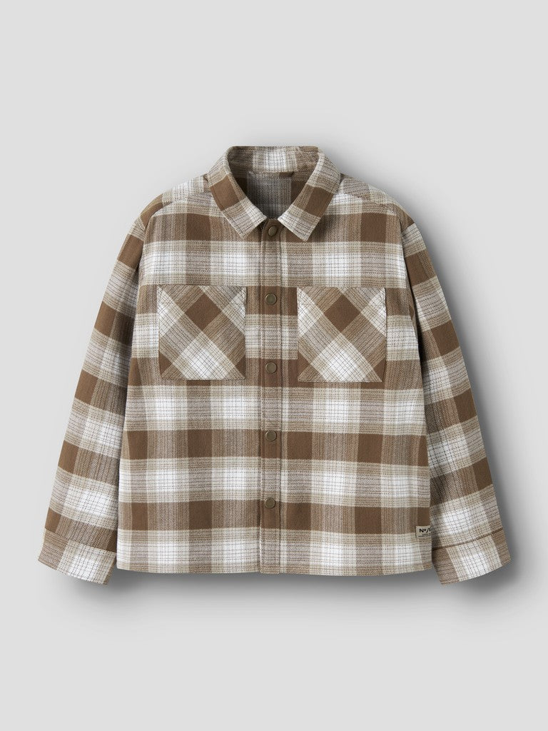 Skjorta Overshirt Flanell Rutig Revin Brun