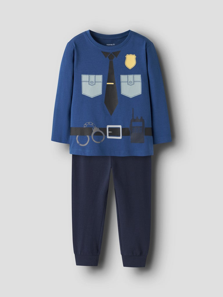 Pyjamas Polis Rasiq Blå
