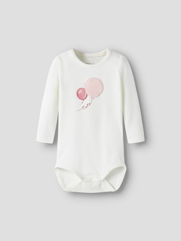 Body Långärmad Ballonger Naime Vit