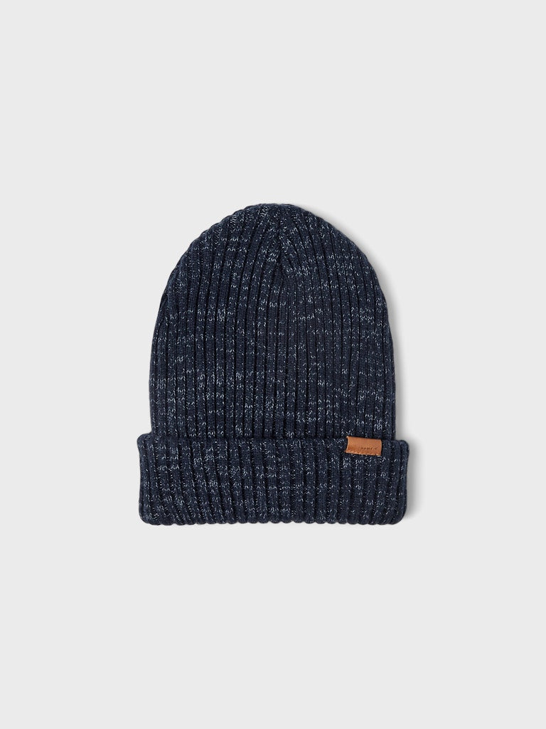 Mössa Milan Ribbstickad K Marinblå