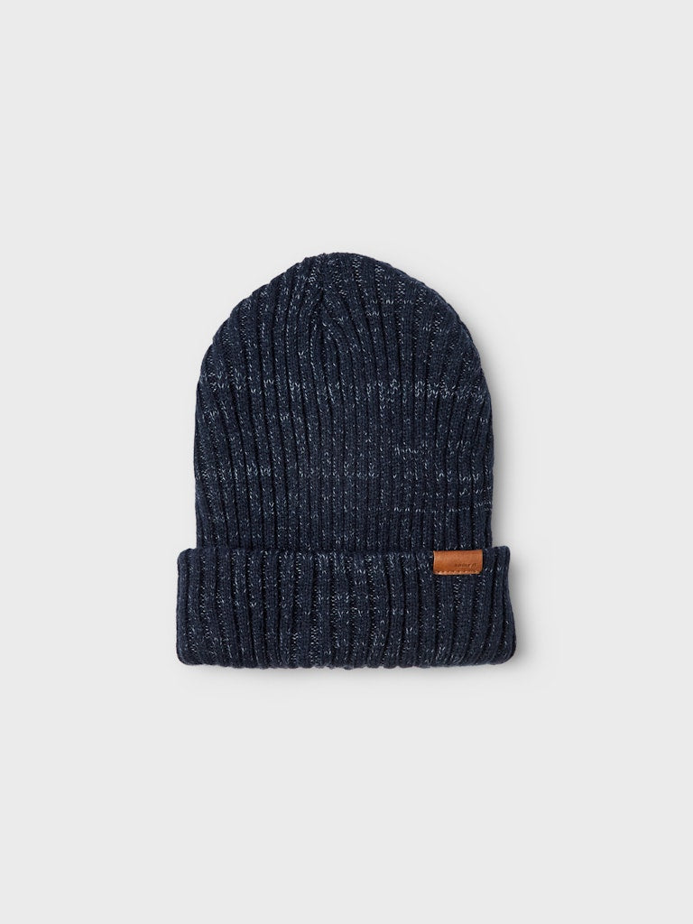 Mössa Milan Ribbstickad M Marinblå