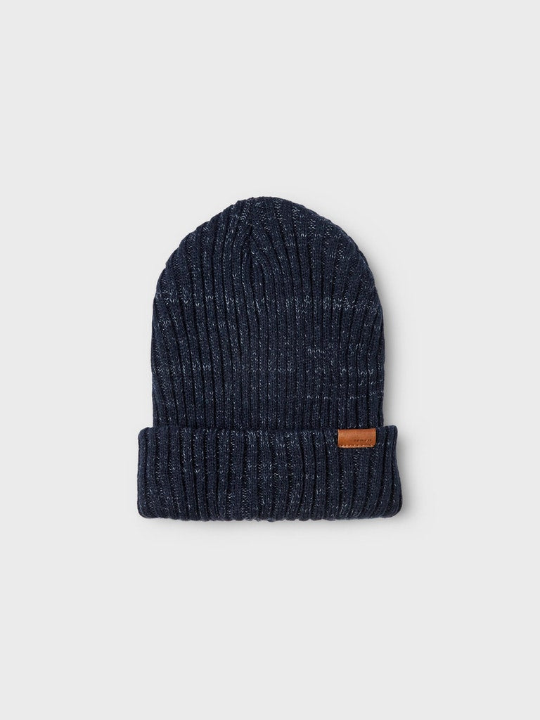 Mössa Milan Ribbstickad M Marinblå