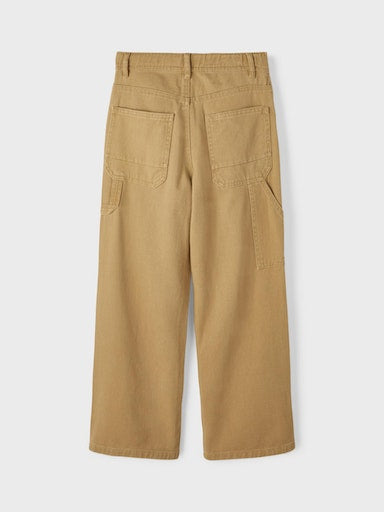 Byxor Ryan Loose Twill Beige