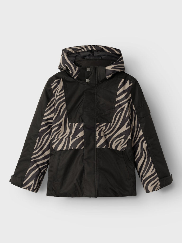 Skidjacka SLOPE10 Mönstrad Svart