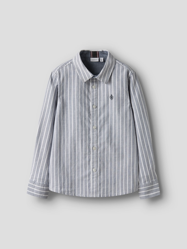 Långärmad Skjorta Rekid Ränder M Blå/Vit