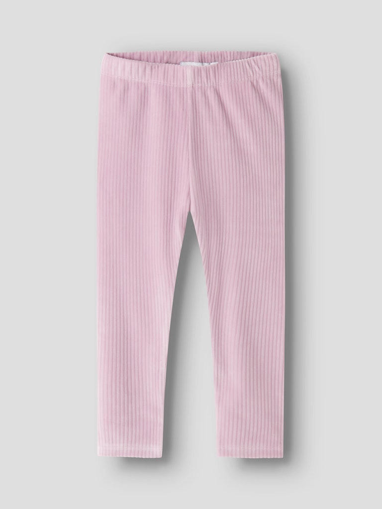 Leggings Byxa Veloa Ribbad Velour Rosa