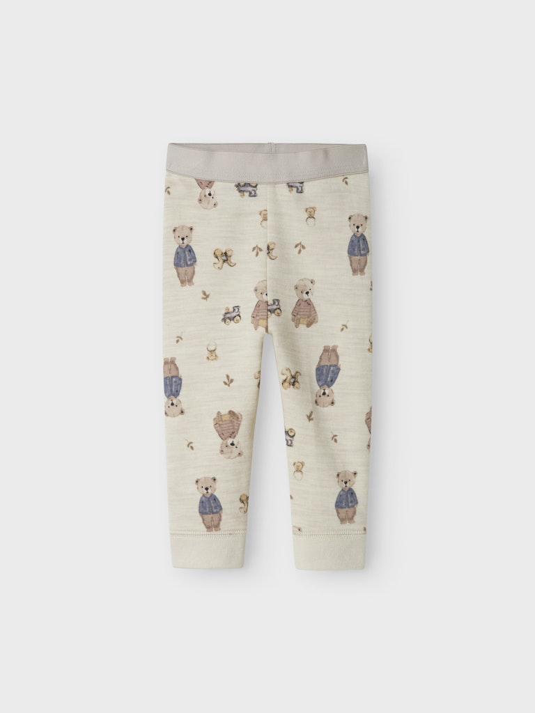 Leggings Merinoull/Bomull Wup Nallar Beige
