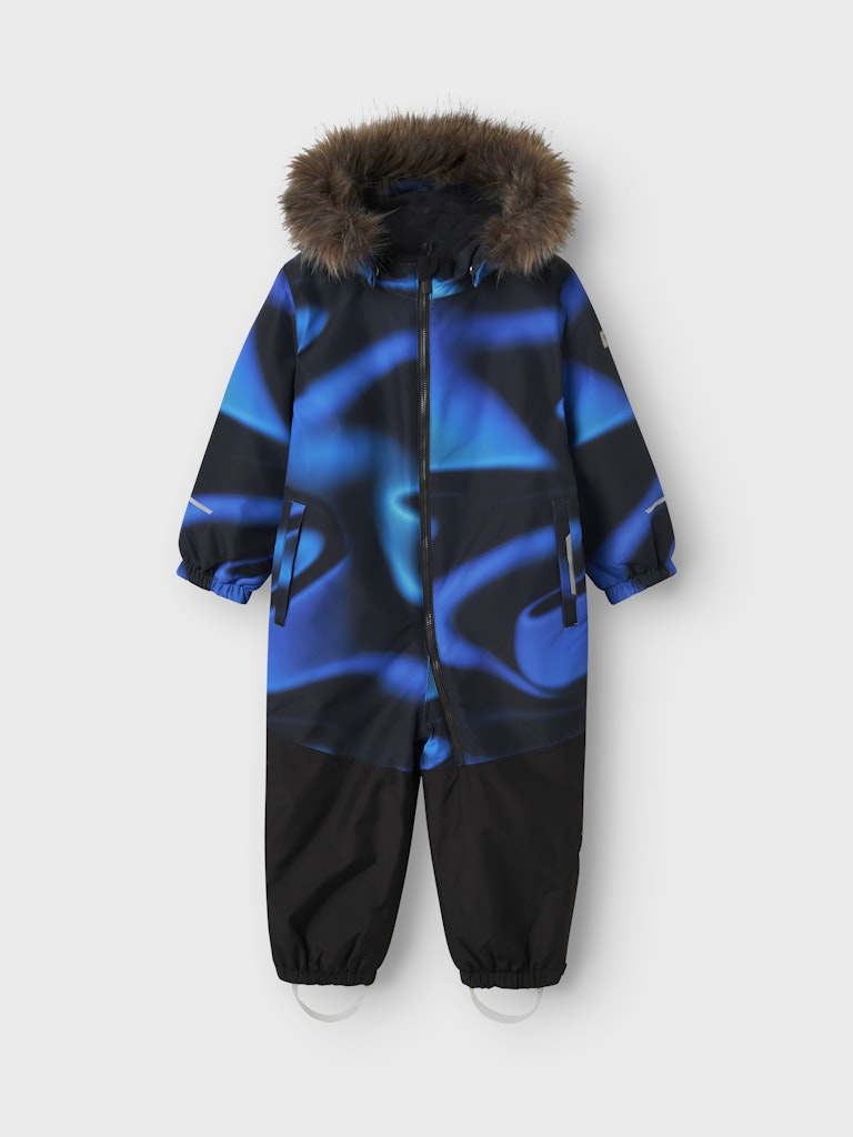 Vinteroverall Varmfodrad Vattentät Snow10 Mönstrad Blå