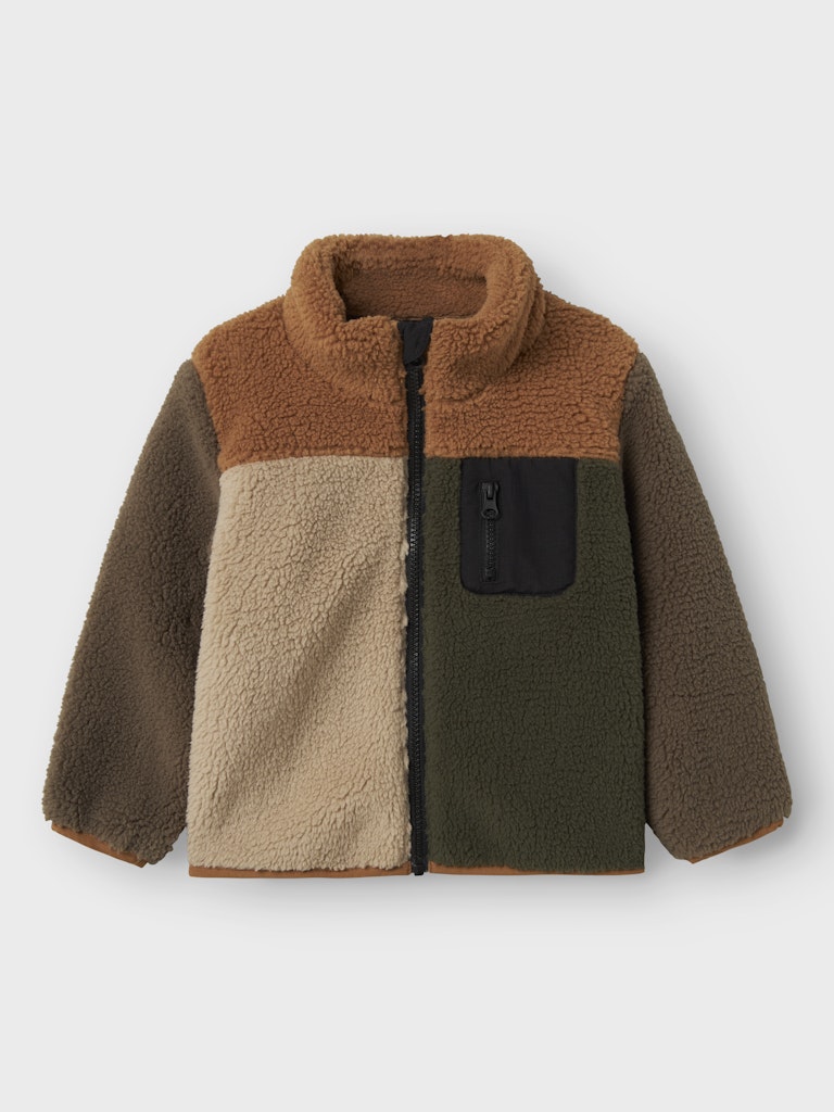 Teddyjacka Monico Flerfärgad Brun Grön