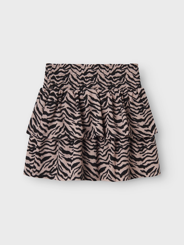 Kjol Kort Lotta Zebra Rosa/Svart