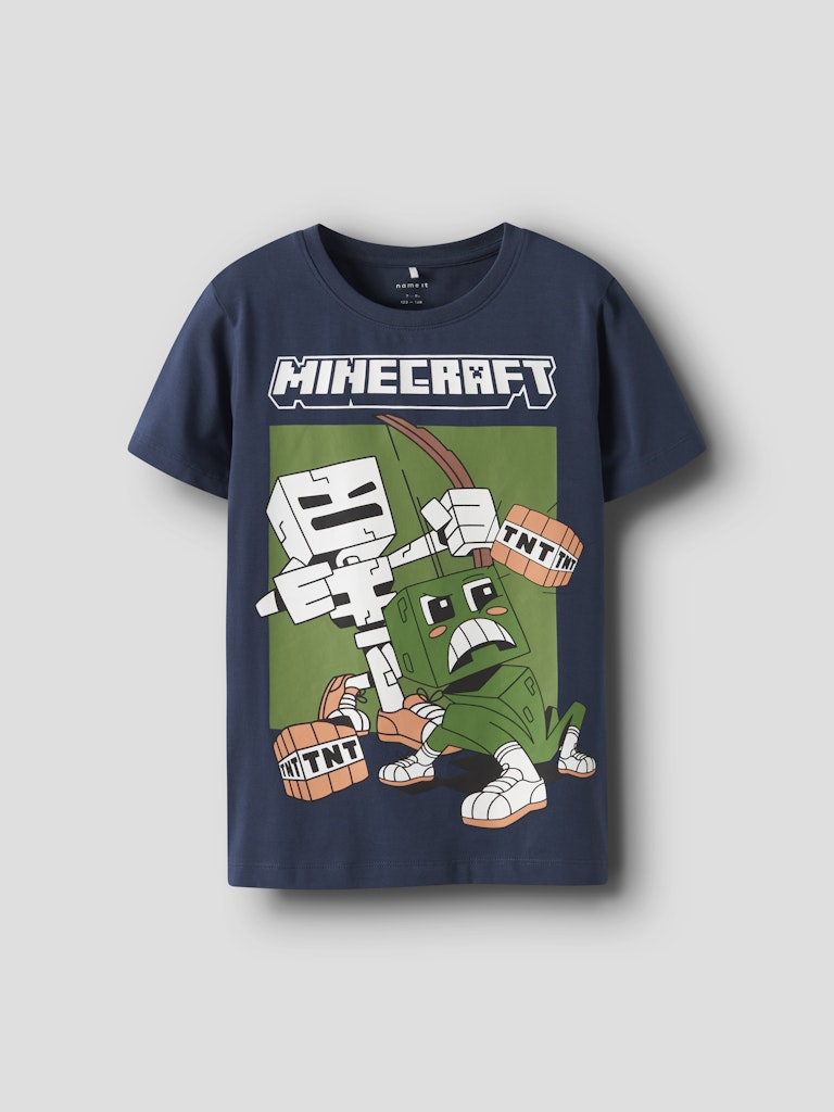 T-shirt Minecraft Saba Kortärmad Blå