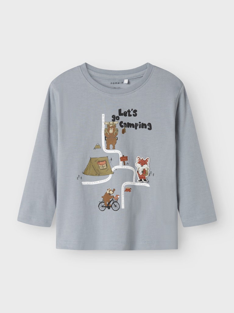 Långärmad Topp Olen Djur Blå