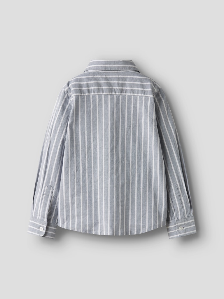 Långärmad Skjorta Rekid Ränder Blå/Vit