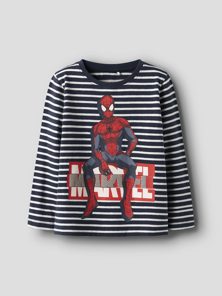 Långärmad Topp Spider-Man Odys Marinblå