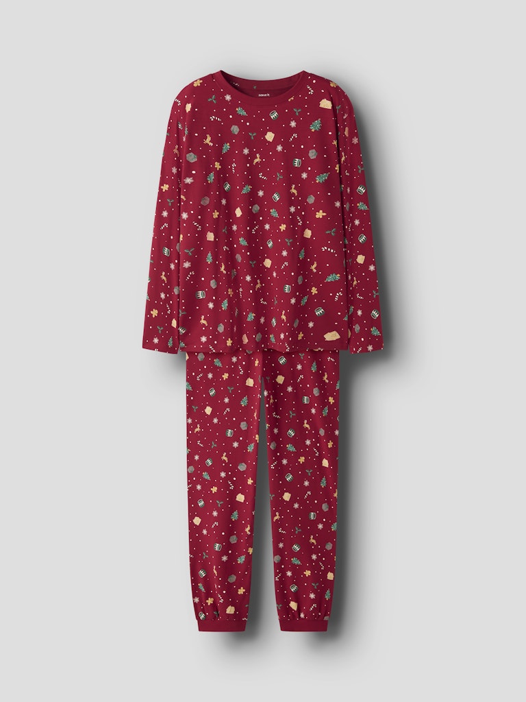 Pyjamas Julmotiv Vismas Vuxen Röd