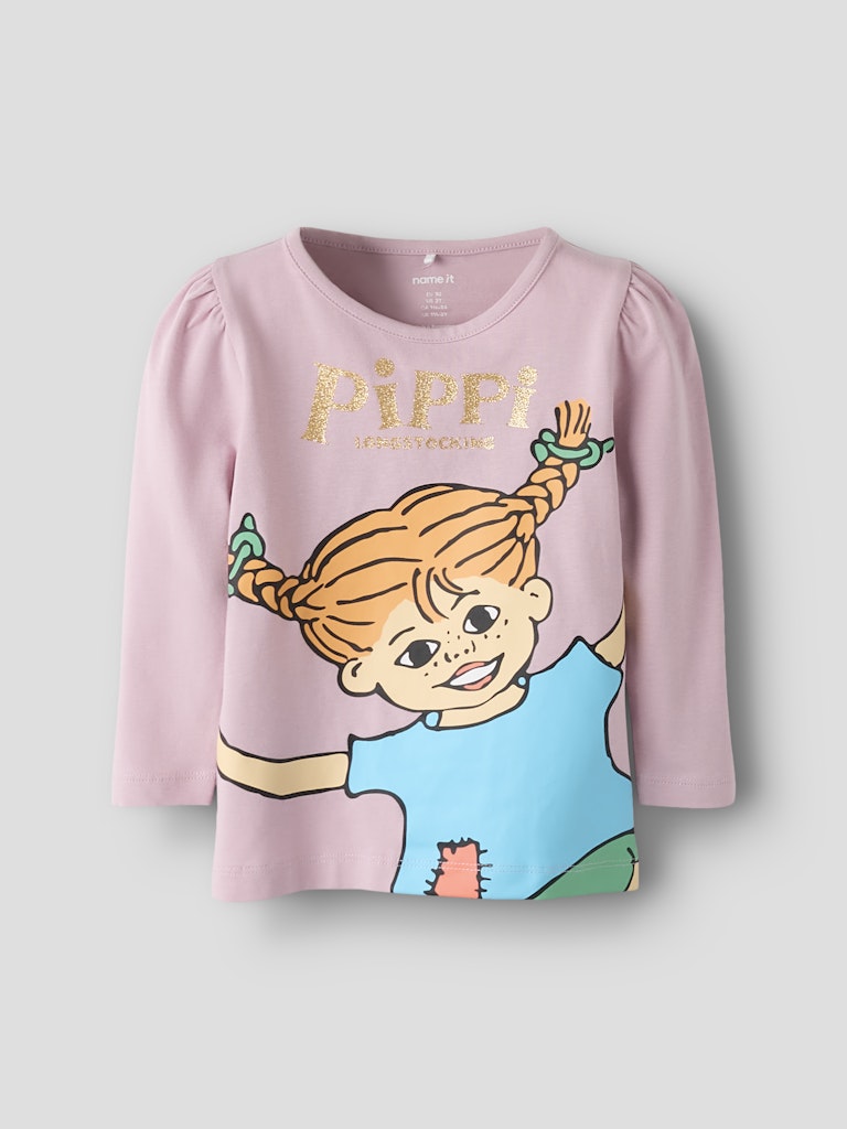 Långärmad Topp Pippi Långstrump Rosa
