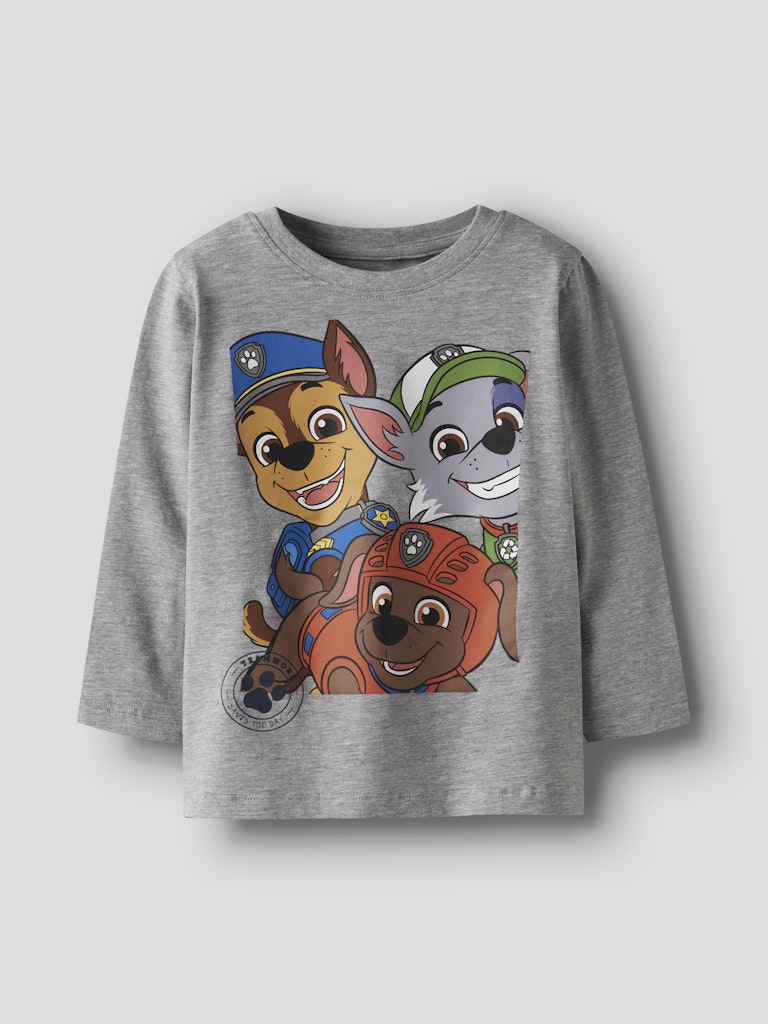 Topp Lång Ärm Nitin Paw Patrol Grå
