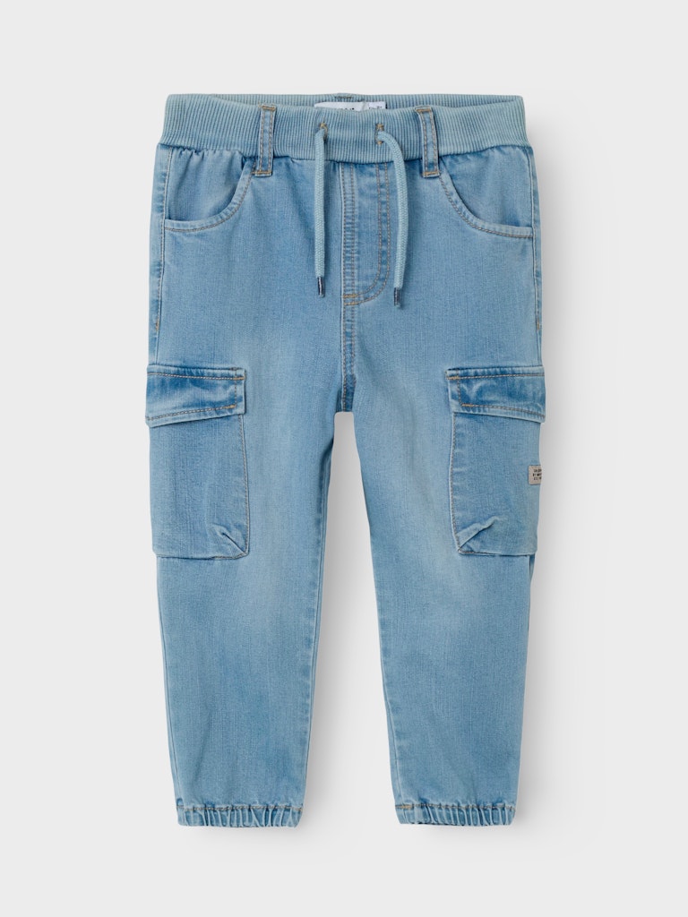 Mjuka Jeans Ben Baggy Cargo Benfickor Ljus Blå