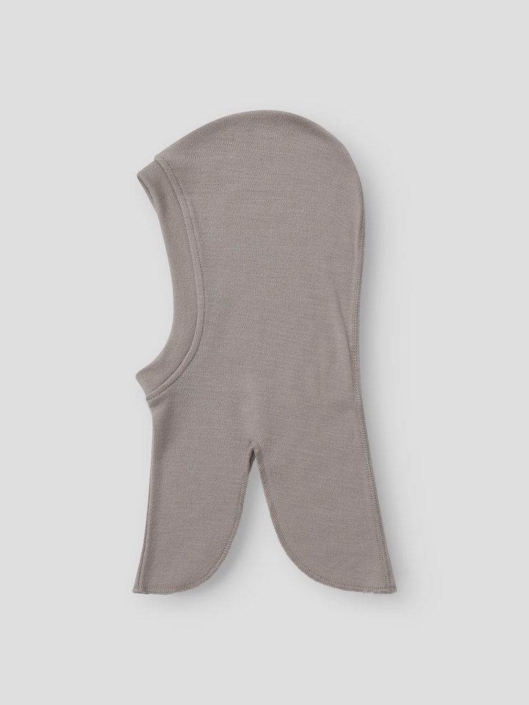 Balaclava Merinoull Willit Enfärgad Grå Beige