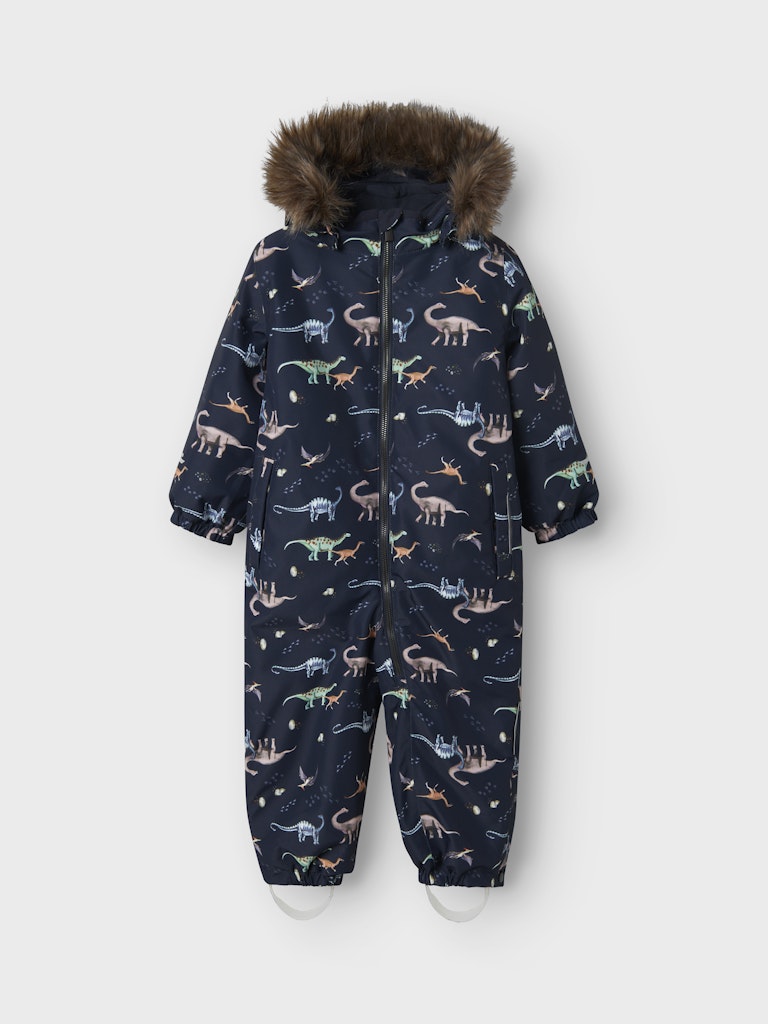 Vinteroverall Varmfodrad Vattentät Snow10 Dinosaurier Blå